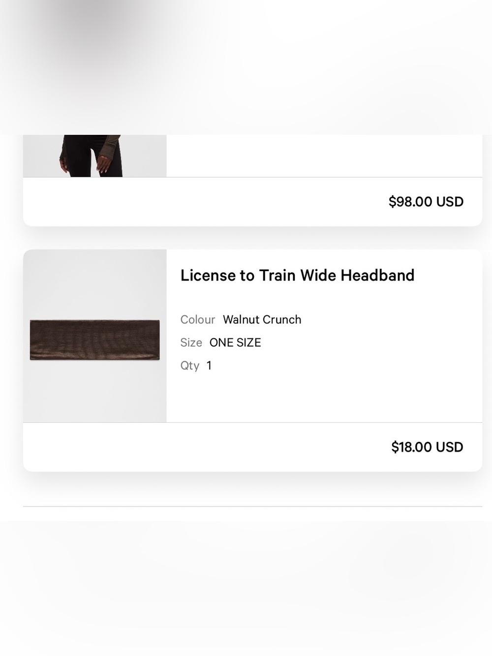 Lululemon License to Train Wide Headband Walnut Crunch 🌰